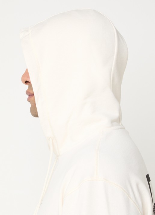 Armani Hoodie met logo- en backprint - detail 5 gebroken wit