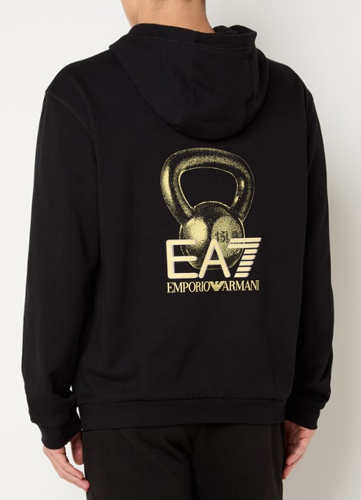 Armani Hoodie met logo- en backprint