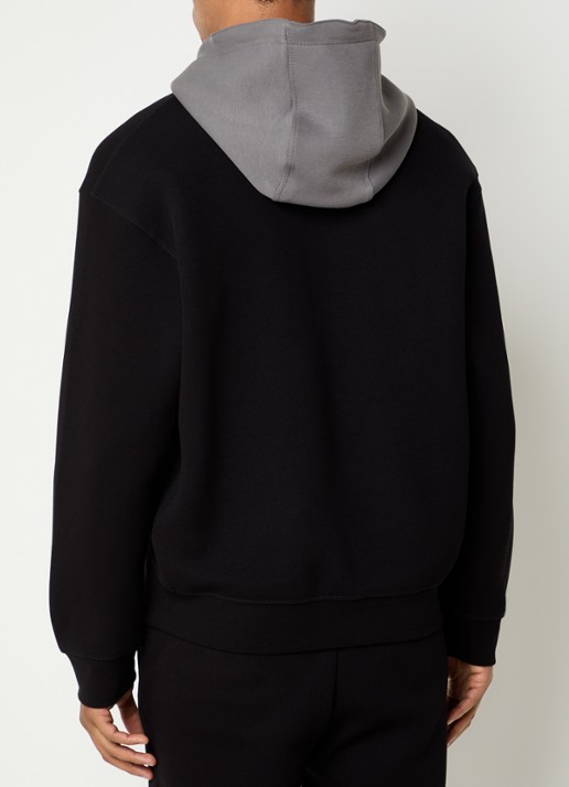 Armani Hoodie met logo - achterkant 3 zwart
