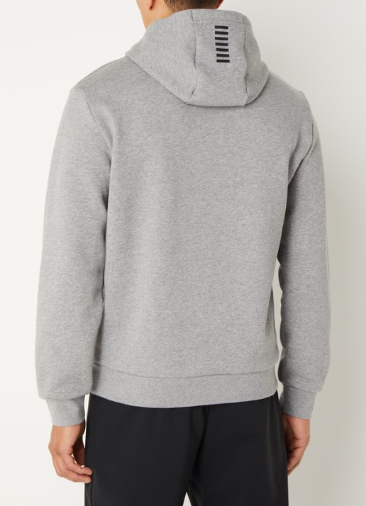 Armani Hoodie met logo - achterkant 5 grijsmele
