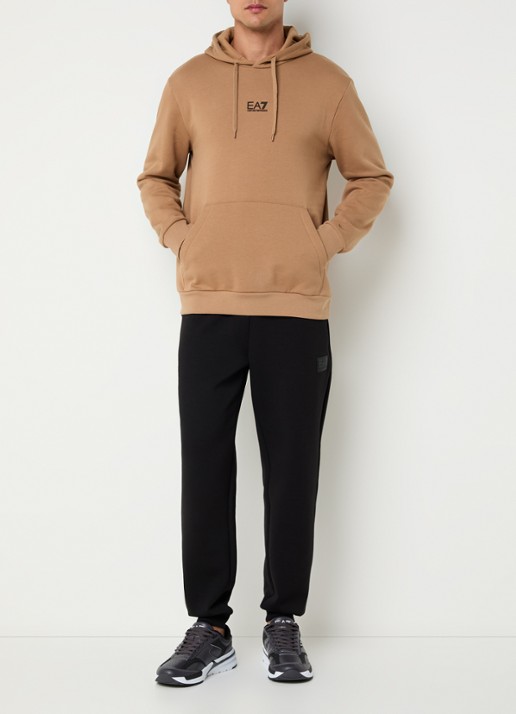 Armani Hoodie met logo - voorkant 5 camel