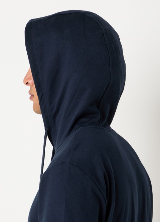 Armani Hoodie met logo - detail 5 donkerblauw