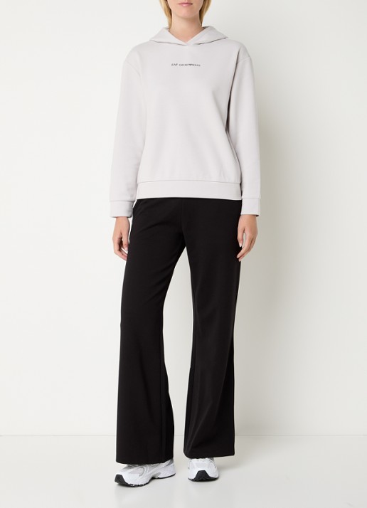 Armani Hoodie met logo - voorkant 2 lichtgrijs