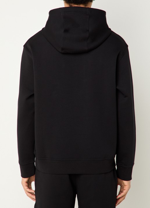 Armani Hoodie met logoborduring - achterkant 3 zwart