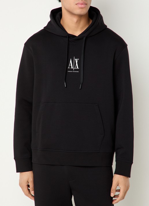 Armani Hoodie met logoborduring