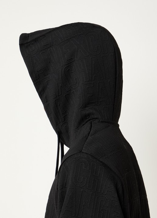 Armani Hoodie met logoborduring - detail 5 zwart