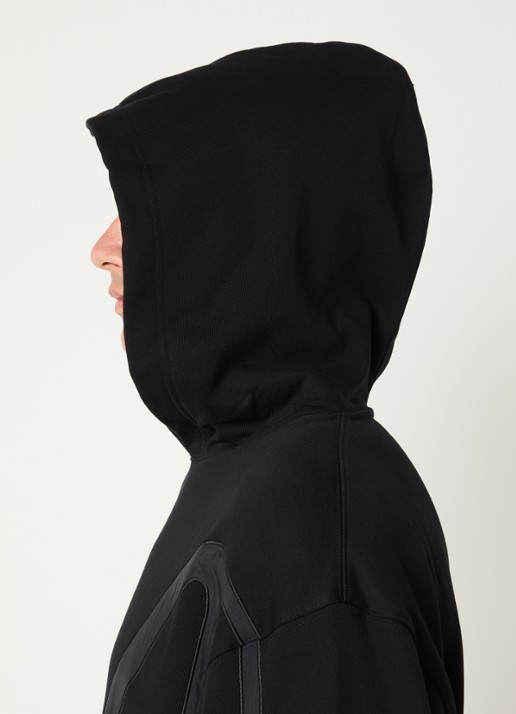 Armani Hoodie met logoborduring - detail 2 zwart