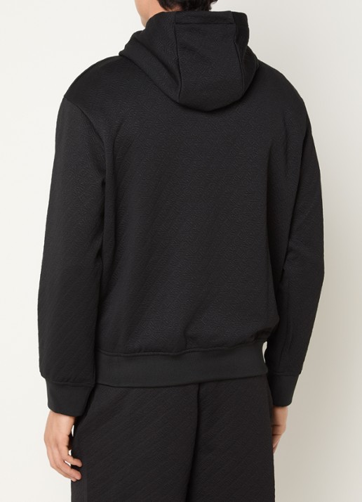 Armani Hoodie met logoprint - achterkant 3 zwart