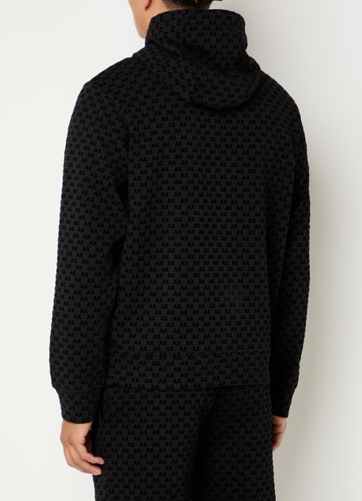 Armani Hoodie met logoprint - achterkant 5 zwart