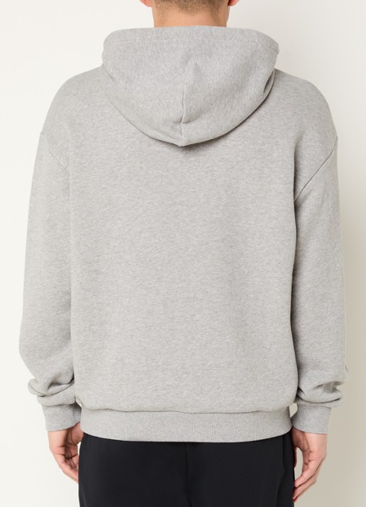 Armani Hoodie met logoprint - achterkant grijsmele
