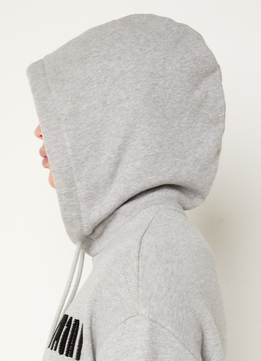 Armani Hoodie met logoprint - detail 3 grijsmele