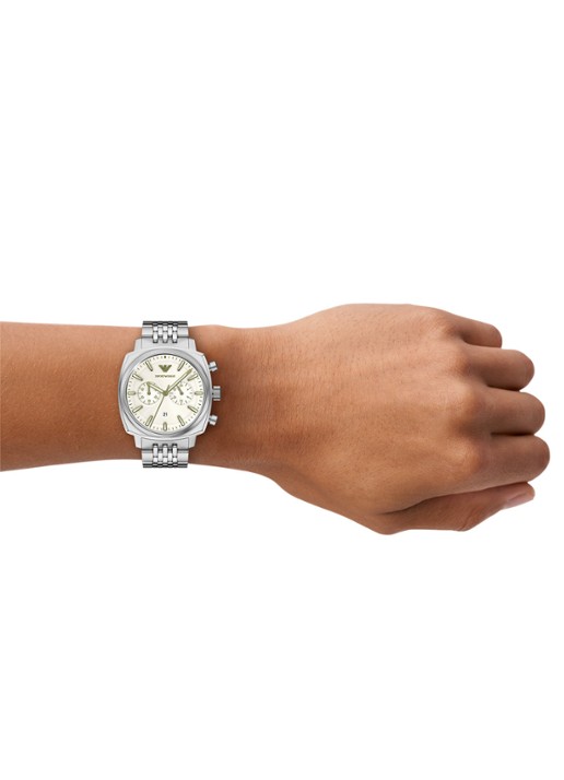 Armani Horloge AR11800 - detail 5 zilver