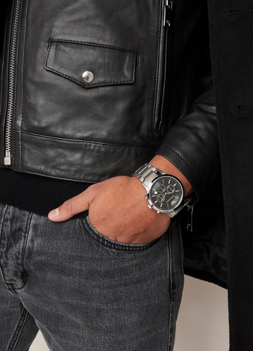 Armani Horloge AR2434 - voorkant 2 zilver