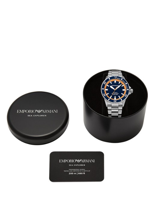 Armani Horloge AR60090 - detail 4 zilver