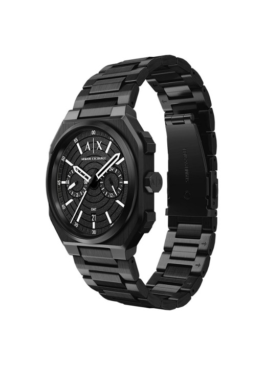 Armani Horloge AX1478 - detail 4 zwart