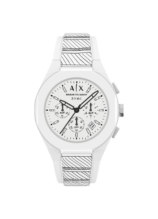 Armani Horloge AX4175 - voorkant 6 wit