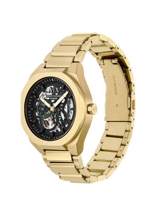 Armani Horloge AX4194 - detail 4 goud
