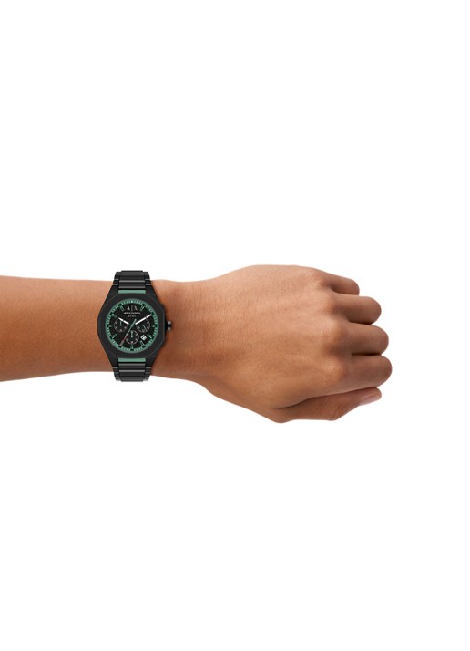 Armani Horloge AX4294 - detail 4 zwart
