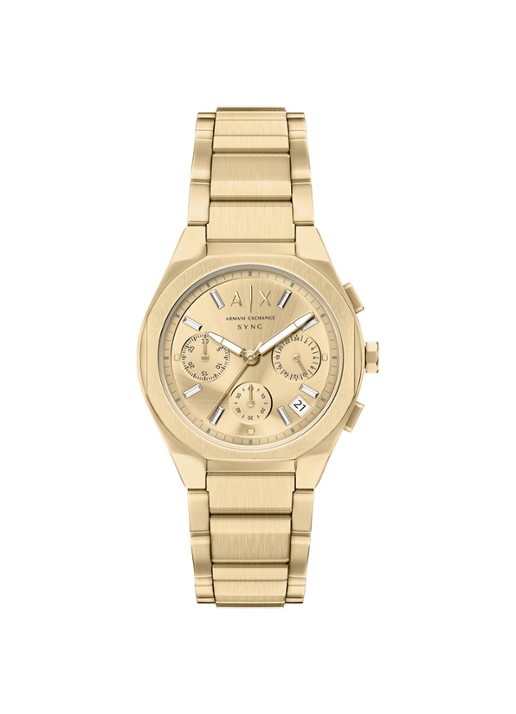 Armani Horloge AX6034 - voorkant 6 goud