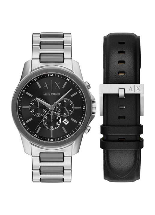 Armani Horloge AX7181SET  - voorkant 6 zilver