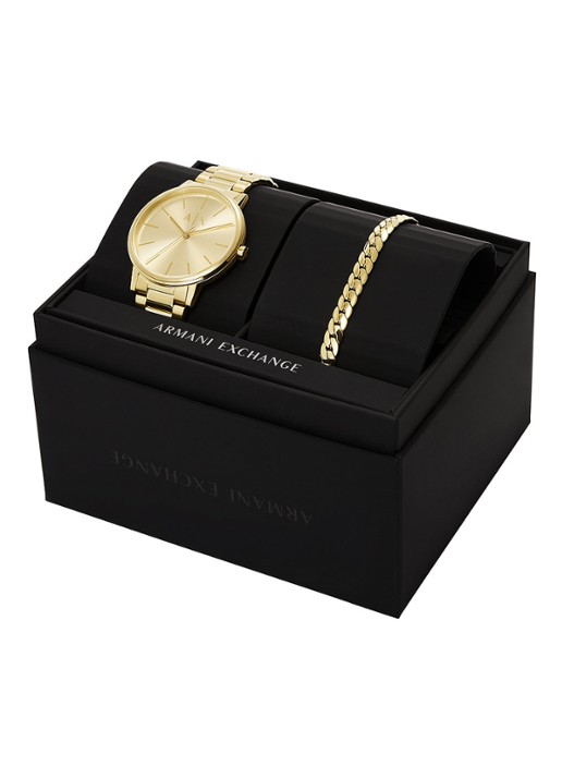 Armani Horloge en armband giftset AX7144SET - detail 4 goud