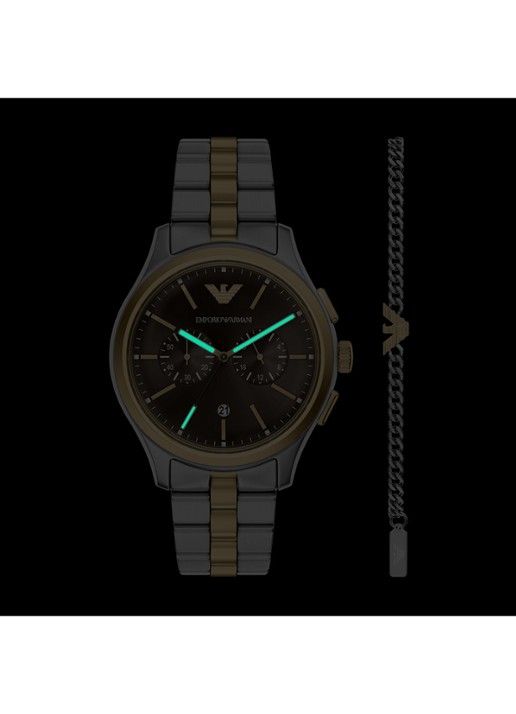 Armani Horloge en armband set van 2 AR80084SET - detail 4 zilver