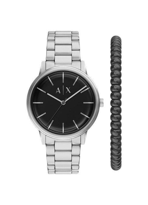 Armani Horloge en armband set van 2 AX7182SET - voorkant 6 zilver