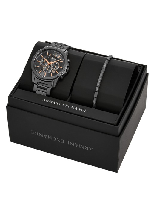 Armani Horloge met armband in set van 2 AX7170SET - detail 4 antraciet