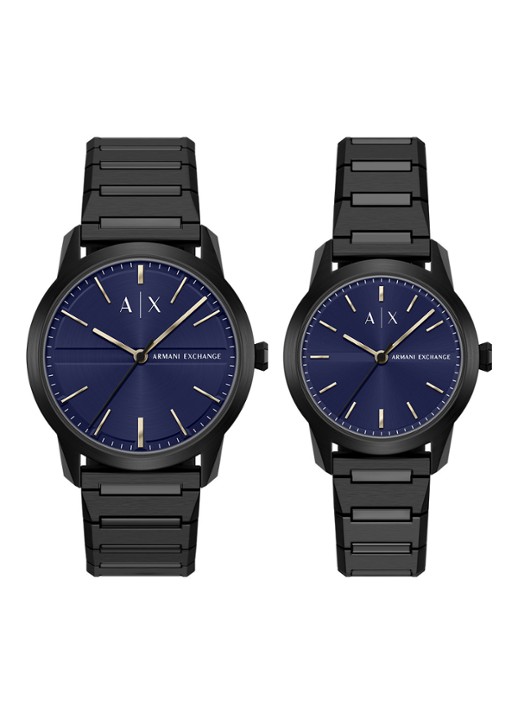 Armani Horloge set van 2 AX7179SET - voorkant 6 zwart