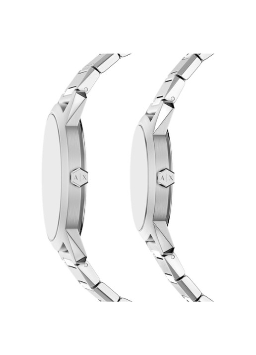 Armani Horloge set van 2 AX7180SET  - detail 2 zilver