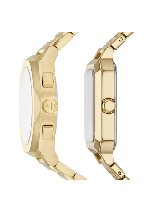 Armani Horloges set van 2 AX7171SET - detail 3 goud