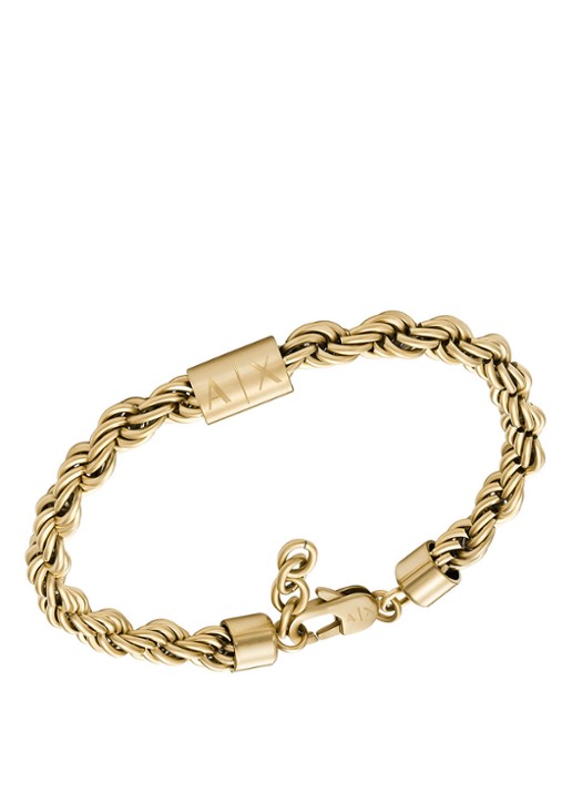 Armani Icon armband AXG0124710 - detail goud