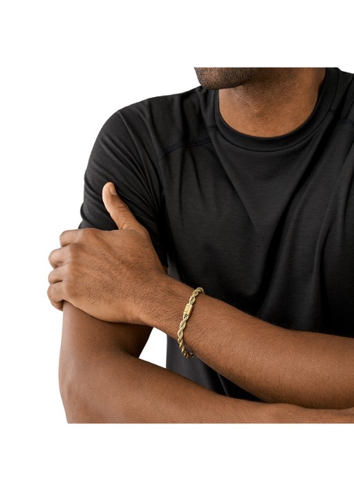 Armani Icon armband AXG0124710 - detail 2 goud