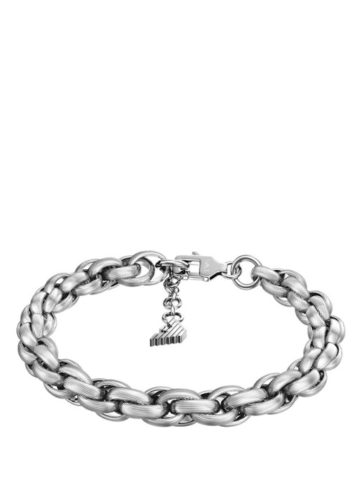 Armani Iconic Trend armband EGS3377040 - detail zilver
