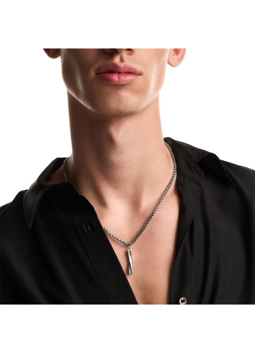 Armani Iconic Trend ketting EGS3366040 - detail 3 zilver