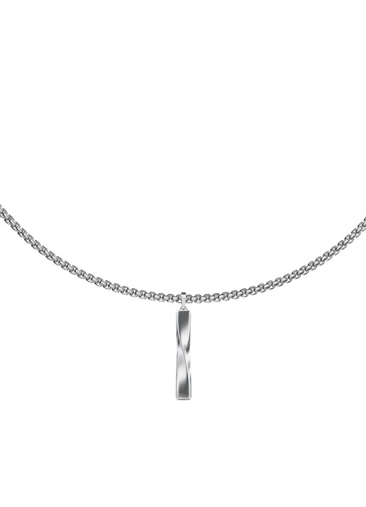 Armani Iconic Trend ketting EGS3366040 - voorkant zilver