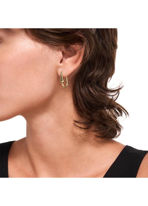 Armani Iconic Trend oorringen verguld EGS3392710 - detail 3 goud