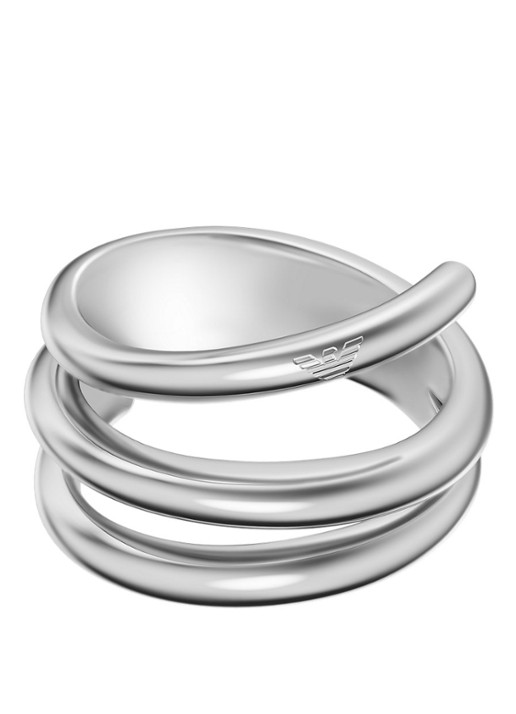 Armani Iconic Trend ring EGS3396040 - detail zilver