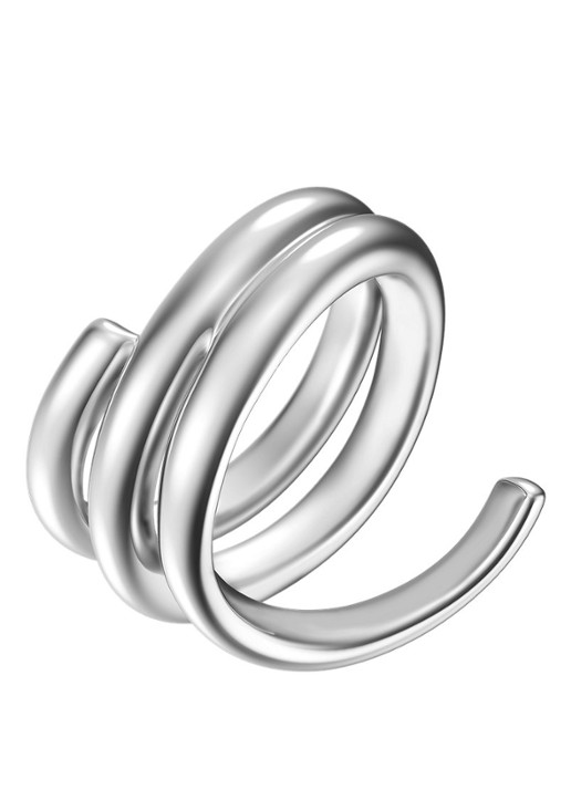 Armani Iconic Trend ring EGS3396040 - detail 2 zilver