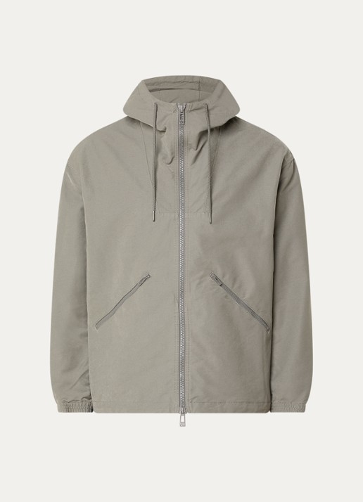 Armani Jack met capuchon en ritszakken - voorkant 2 grijs