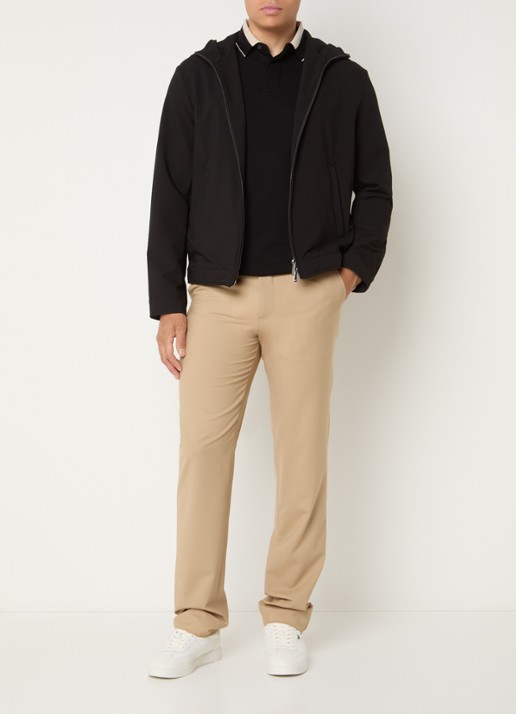 Armani Jack met capuchon en steekzakken - voorkant 2 zwart