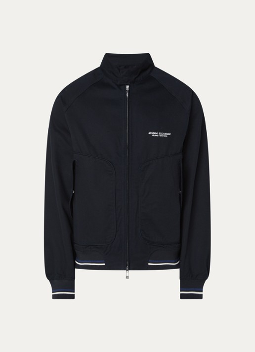 Armani Jack met klepzakken - voorkant 3 donkerblauw