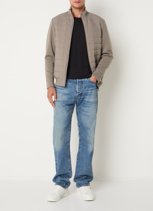 Armani Jack met ritszakken - voorkant 2 beige