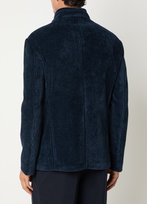 Armani Jack van corduroy met opgestikte zakken - achterkant 2 donkerblauw