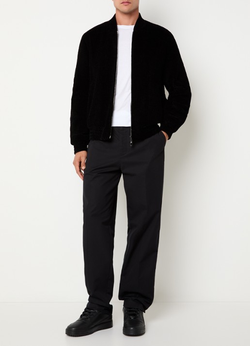 Armani Jack van corduroy met steekzakken - voorkant 2 zwart