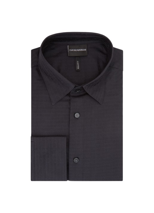 Armani Jacquard overhemd met logoprint