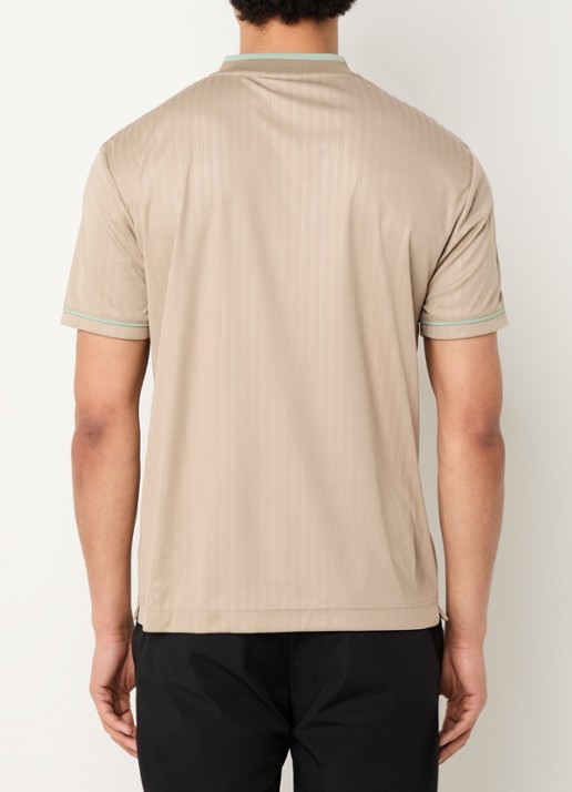 Armani Jersey T-shirt met logo - achterkant camel