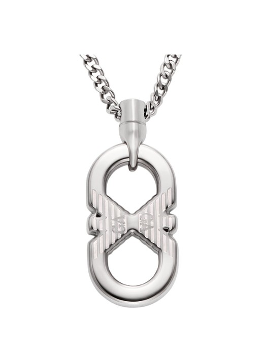 Armani Ketting EGS3300040 - voorkant zilver