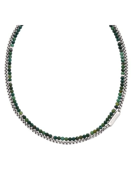 Armani Ketting EGS3313040 - voorkant 3 zilver