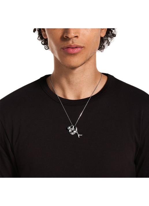 Armani Ketting EGS3315040 - detail 3 zilver